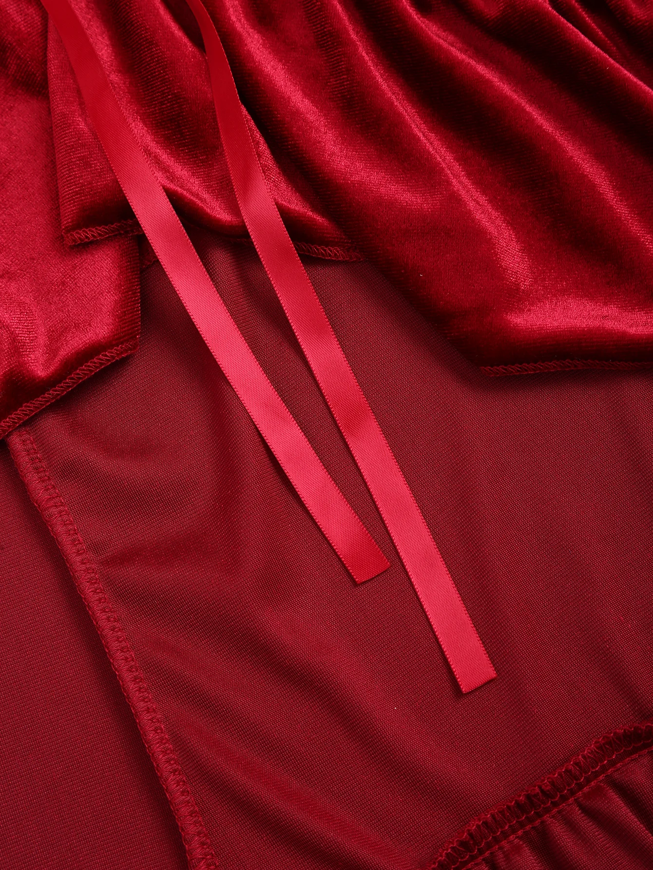 Bordeauxrode satijnen asymmetrische midi-jurk met hartvormige hals, ruches en bandjes, elegante jurk voor dames