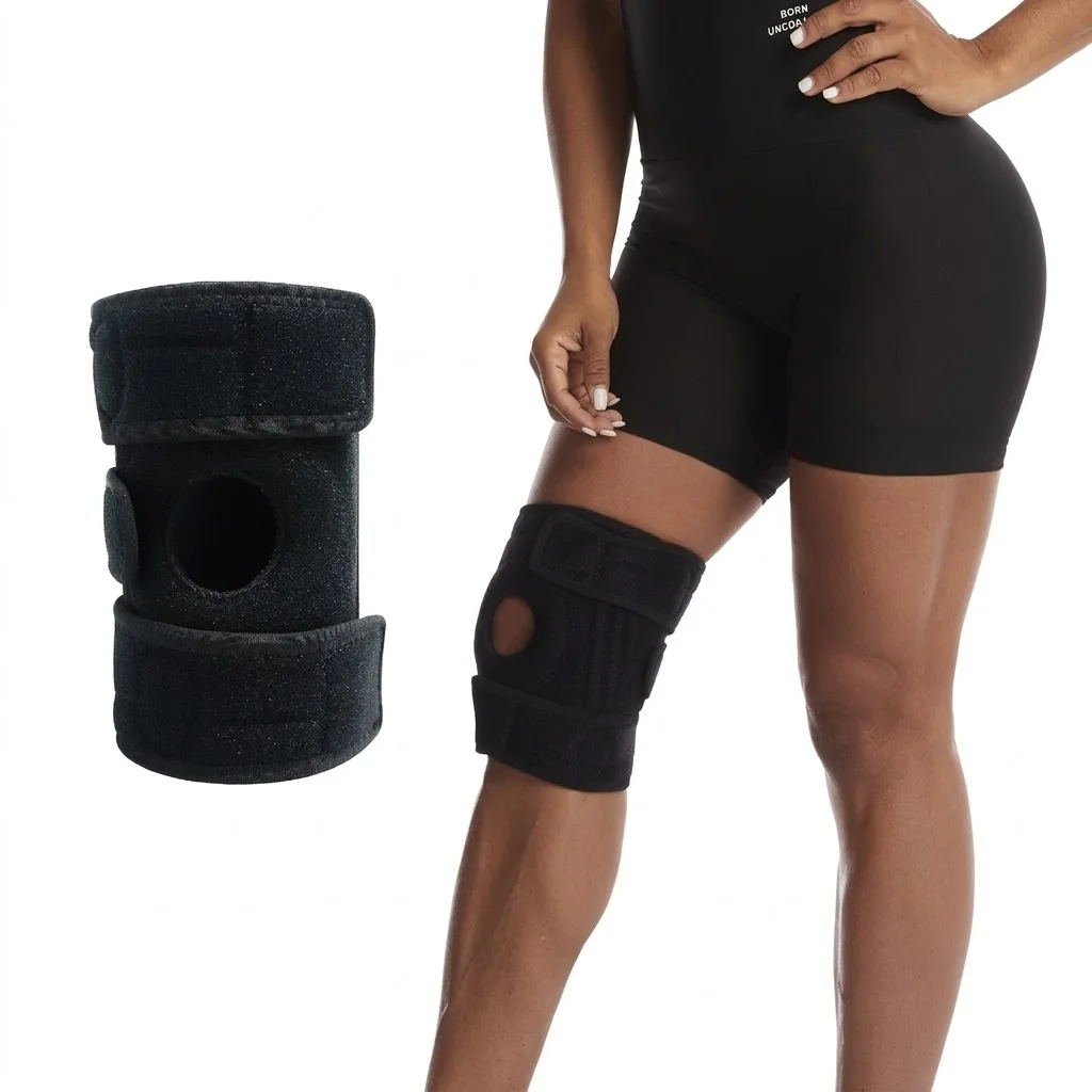 MELCON Knee Patella Support Brace Adjustable Sleeve Wrap Cap Stabilizer Sports Equipment Hiking Sport Breathable Gym Accessories