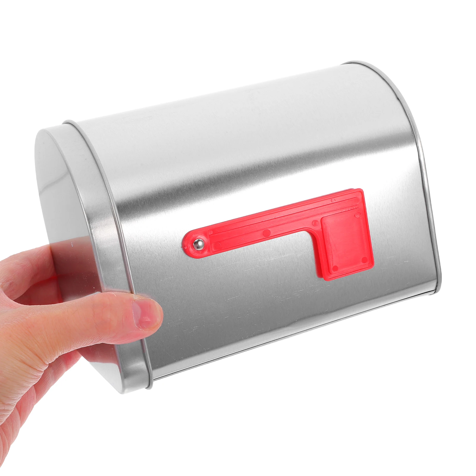 

Mailbox Tin Shaped Cookie Small Tinplate Container Kids Candy Card Holder Empty Metal