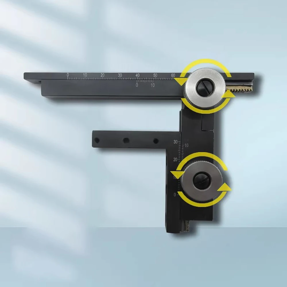 Metal Aluminum Alloy Microscope Moving Stage with Scale, X/Y Axis Adjustable Precision Micrometer Slide