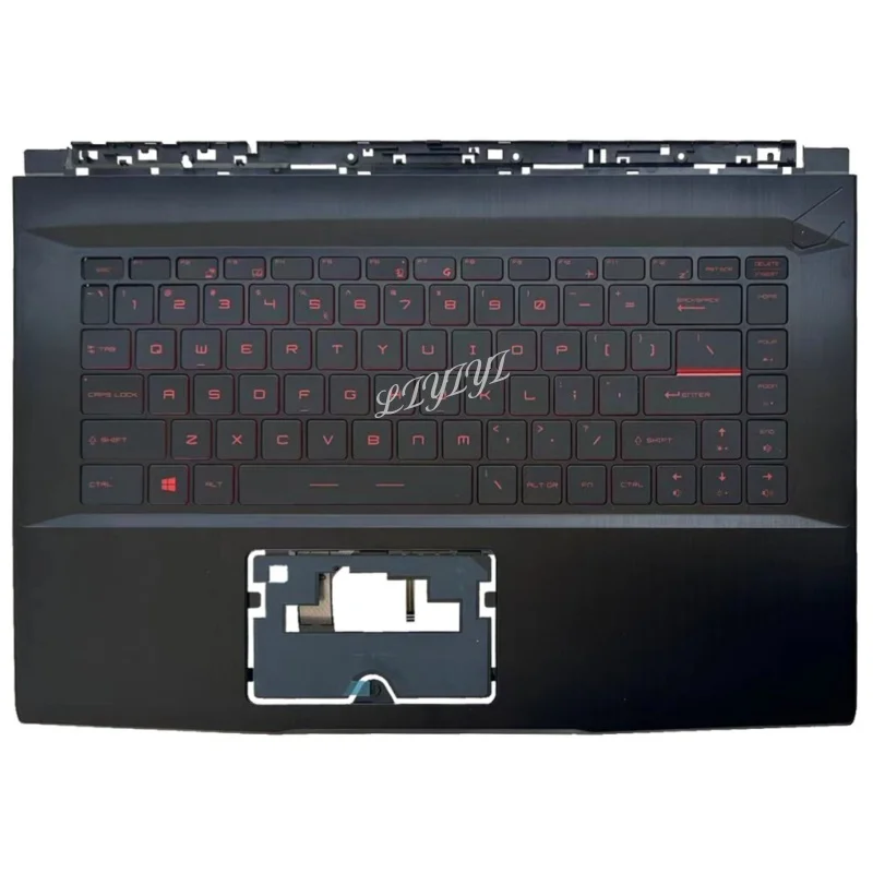 For MSI GF65 Thin 9SD 9SE MS-16W1 keyboard Palmrest Case Red backlit/Bottom case