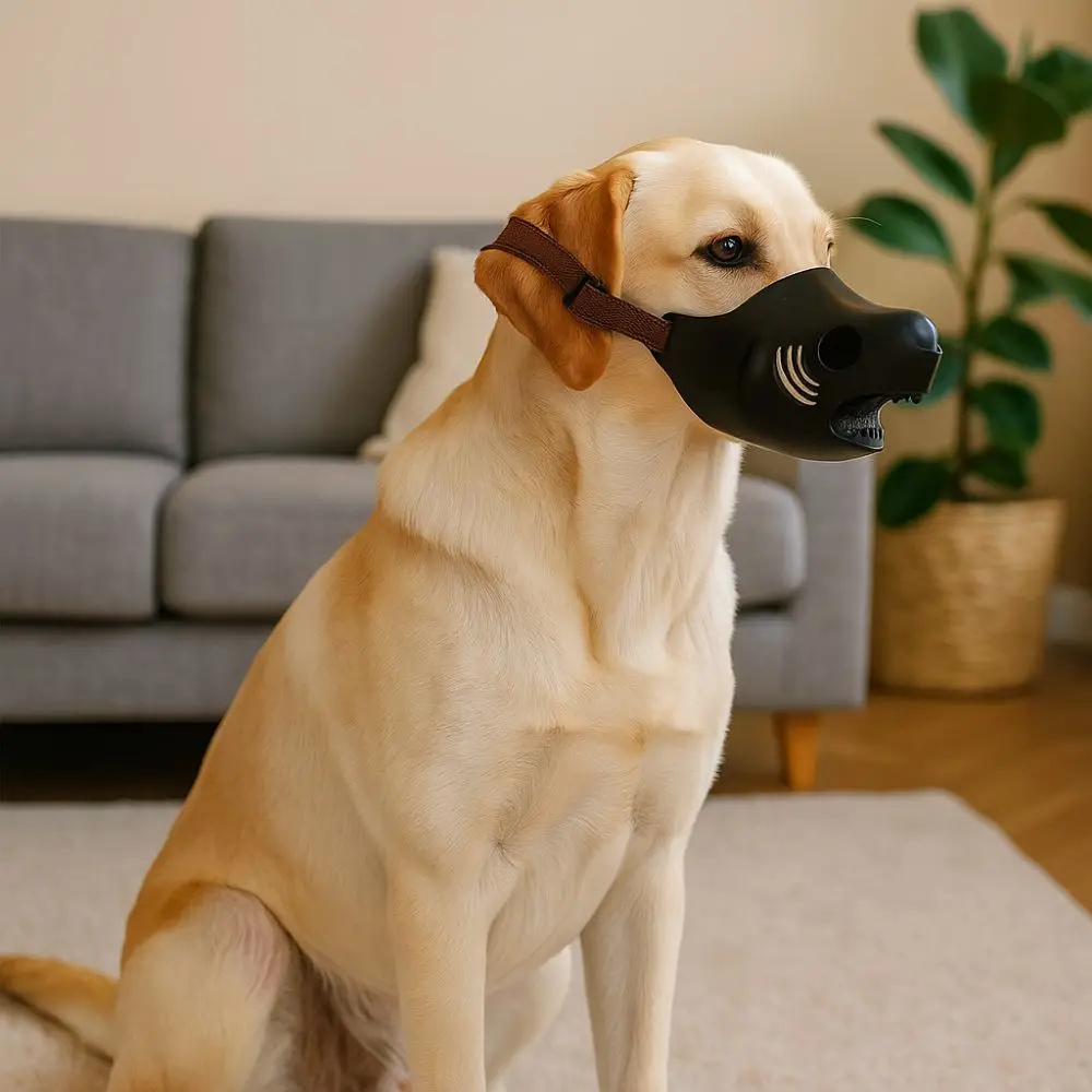 

Pet Accessories Cartoon Dog Muzzle Mask Shark Shape Breathable Dog Anti-bite Muzzle Adjustable Drinkable Pet Mouth Cover Travel