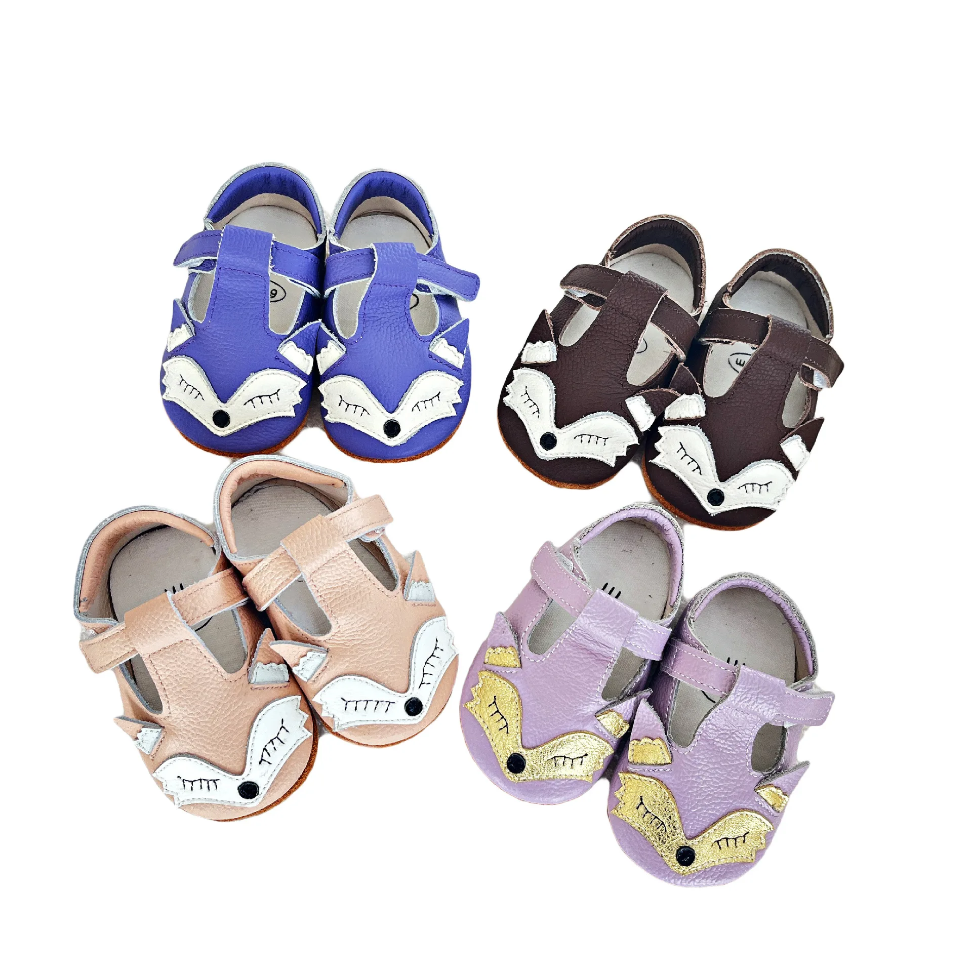 

Baby Girls Shoes Fox Sandals Toddler Boys Casual Summer Leather Shoes Newborn Infant Barefoot Shoes Sapato Loafers Kids Items