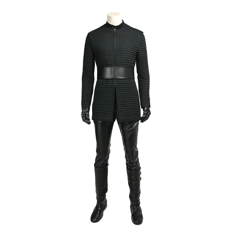 Nero Kylo Ren Mantello Top Pantaloni Cintura I oggetti individuali sono venduti Costumi su misura per feste di Halloween tt;t74g