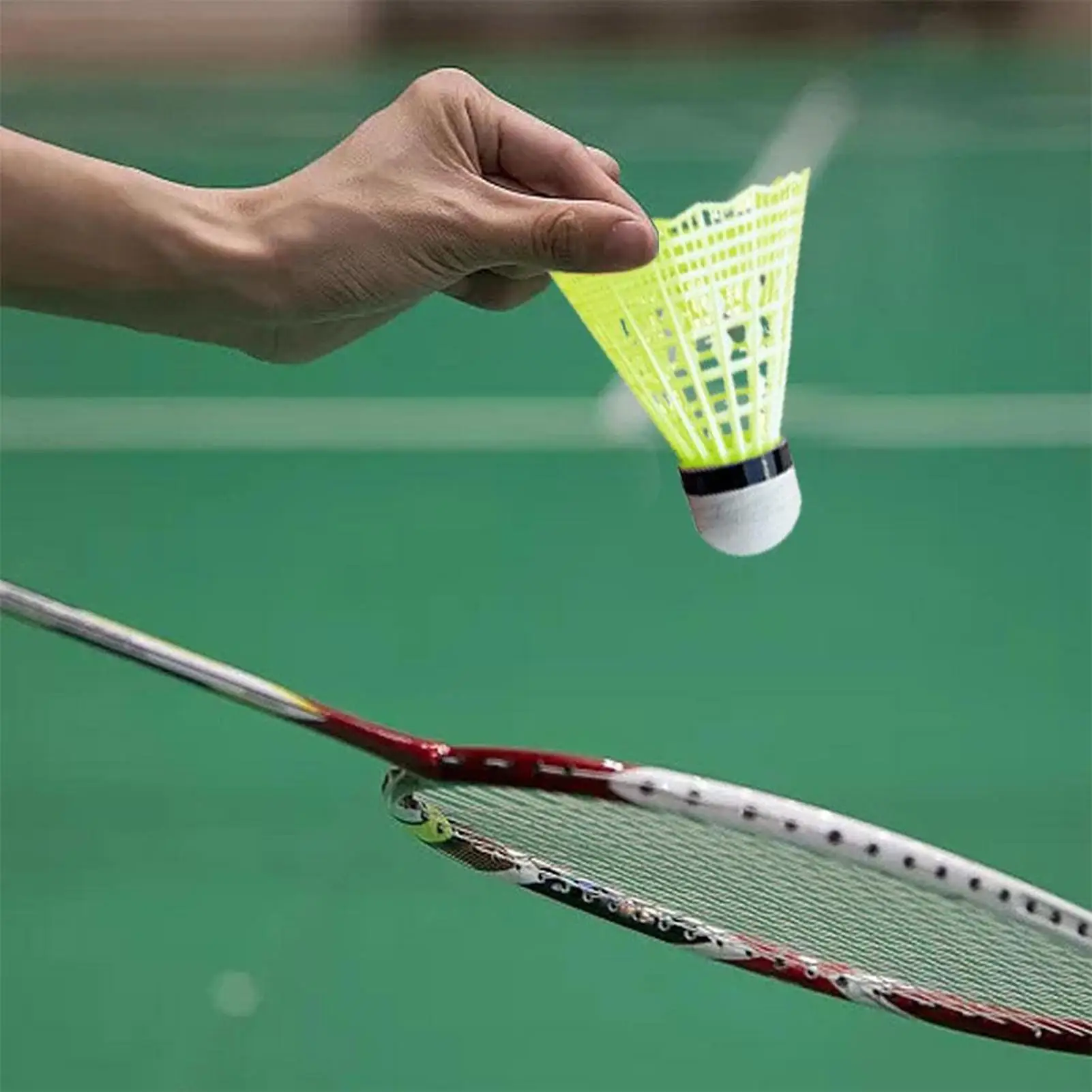 

12Pcs Wind Resistant Trainer Badminton Shuttlecocks Nylon Badminton Shuttlecocks for Baseball Softball Batting Practice Training