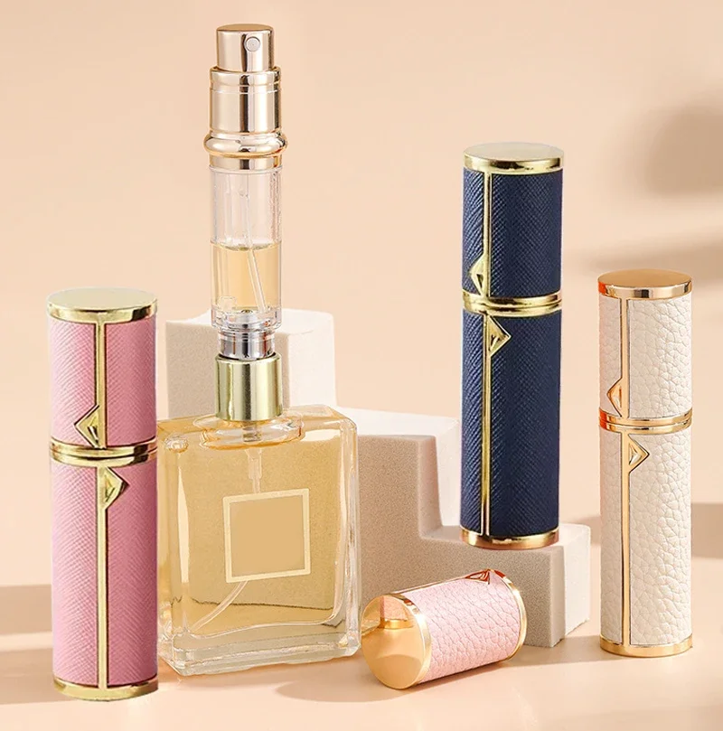 

5ml Leather Perfume Bottle Refillable Perfume Atomizer for Travel Spray Bottle with Ultral Fine Fragrance Container Wholesale