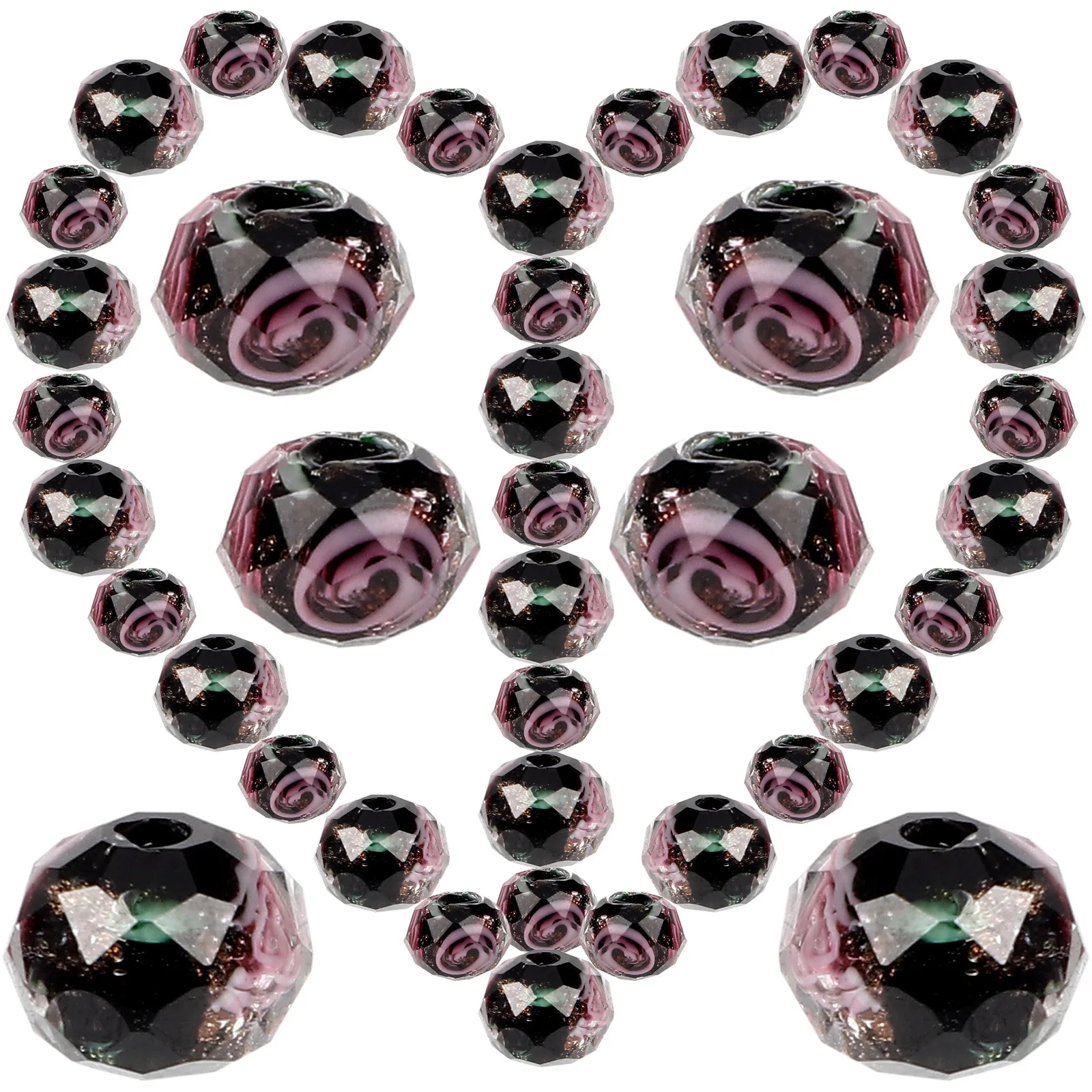 

40Pcs DIY Azure Stone Pendant Accessories Coloured Loose Beads for Bracelets Jewelry Charms Craft Making Azure Stone Beads