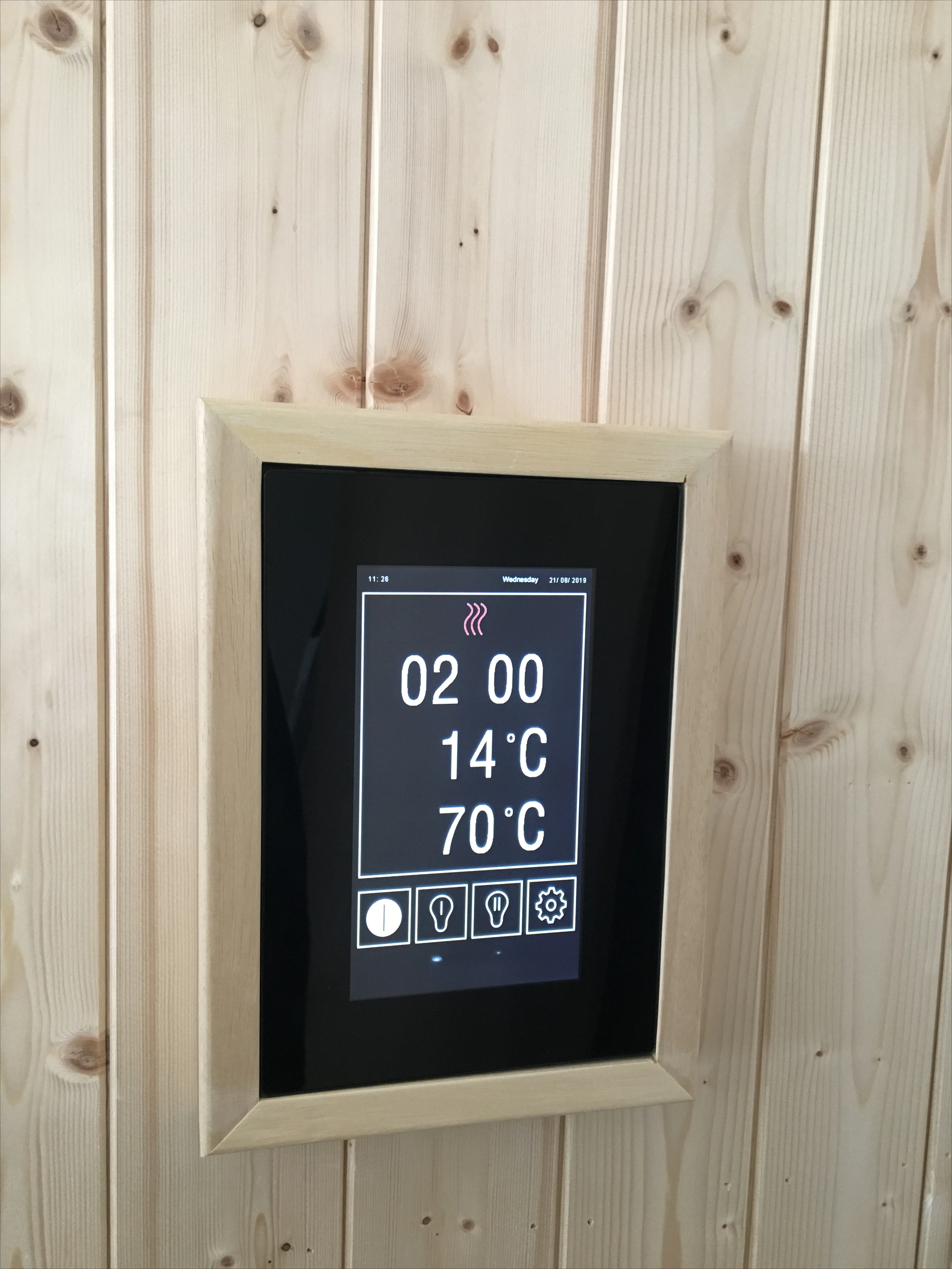 Traditional sauna with touch screen control 9kw sauna heater