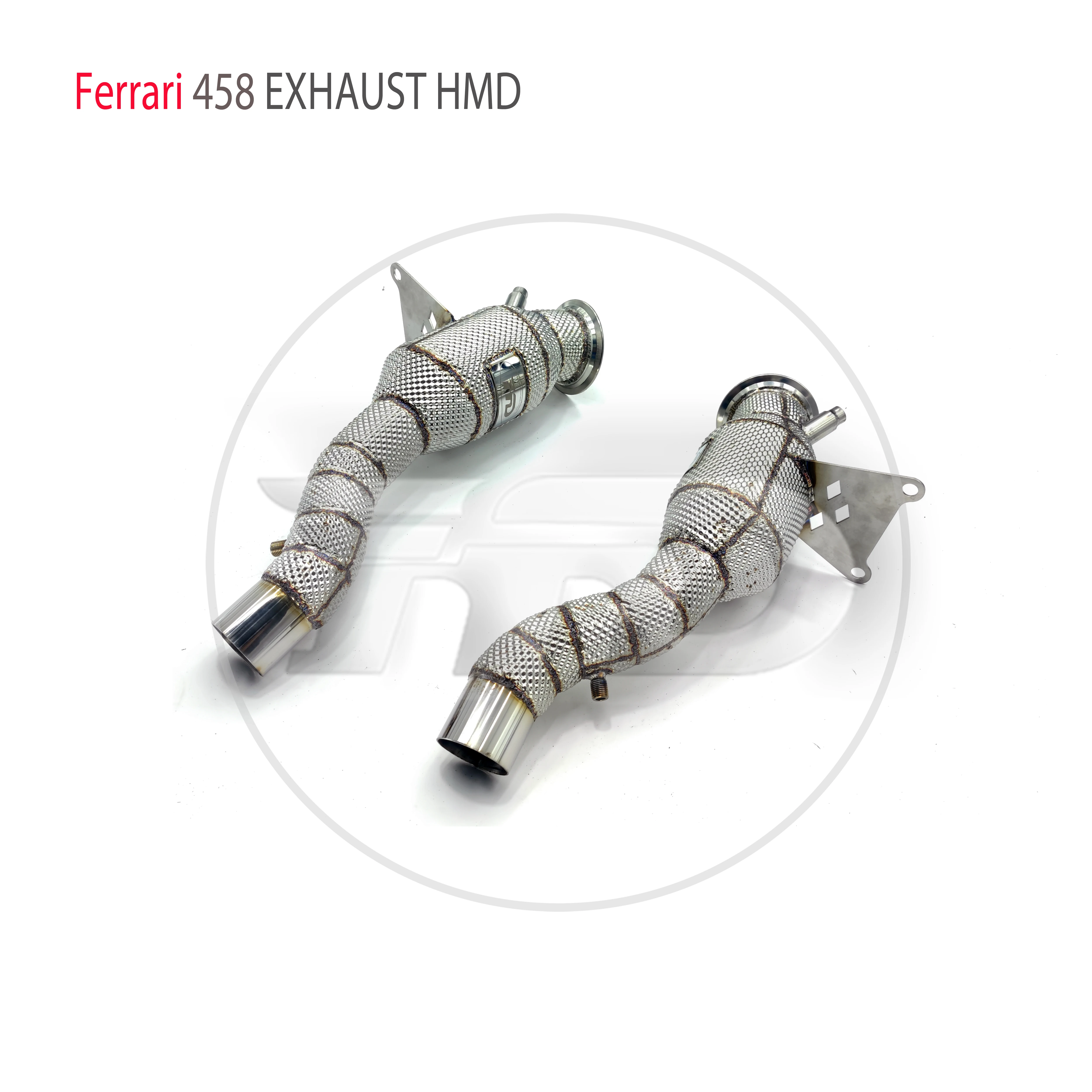 

High Quality Downpipe For Ferrari 458 Stainless Steel Exhaust System High Flow Performance Heat Shield Racing Pipe HMD