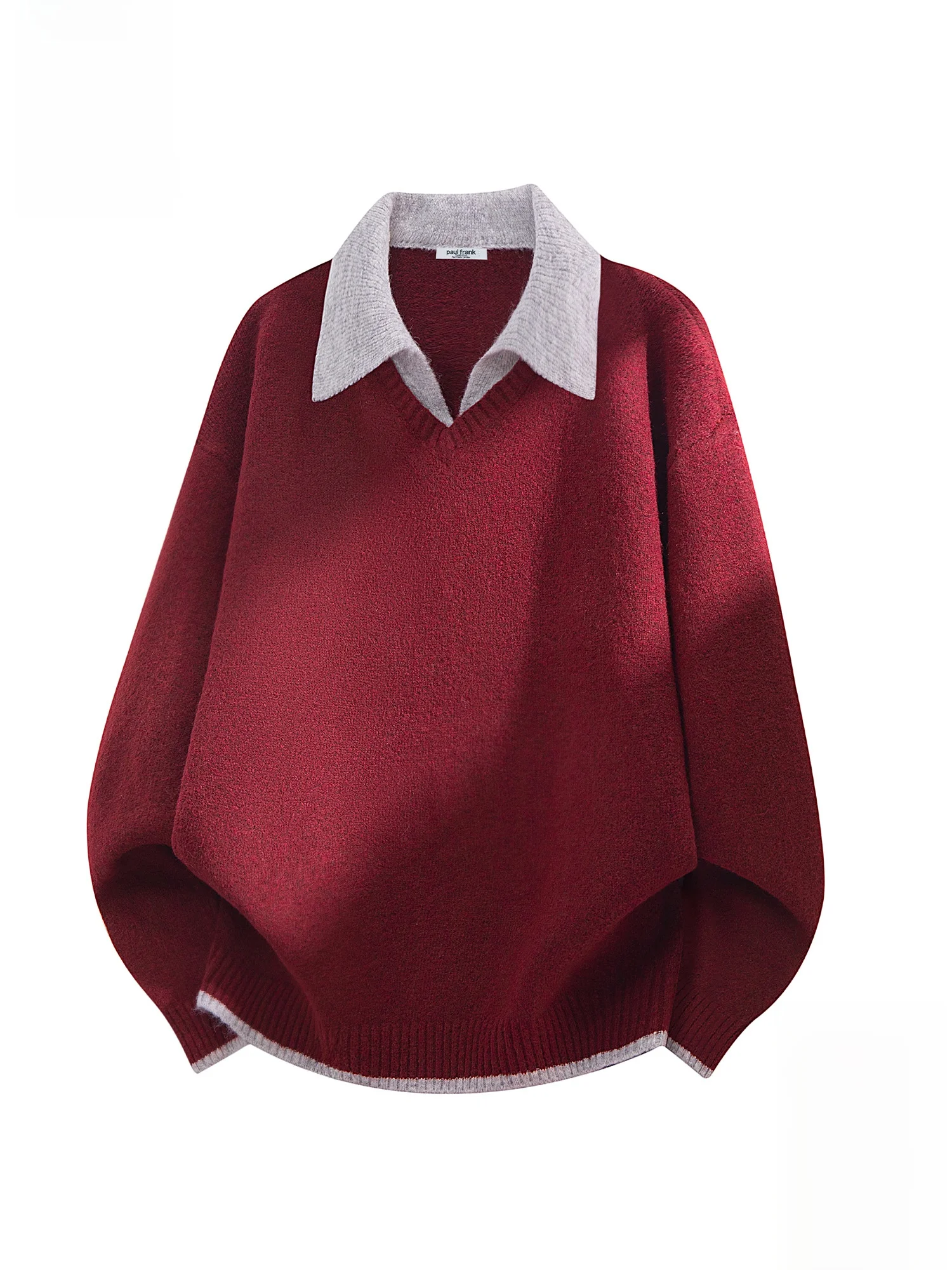 

PaulFrank Casual Knitted Sweater Men's Loose Warm Collared Winter Faionable Polyester Blend Comfortable Long Sve Top