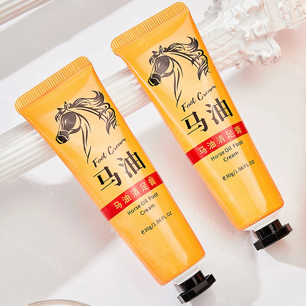 Horse Oil Foot Cream Removal Dead Skin Foot Care Moisturizing Cream Repair Horse Oil Anti-Drying Callus Easy To Carry for Travel