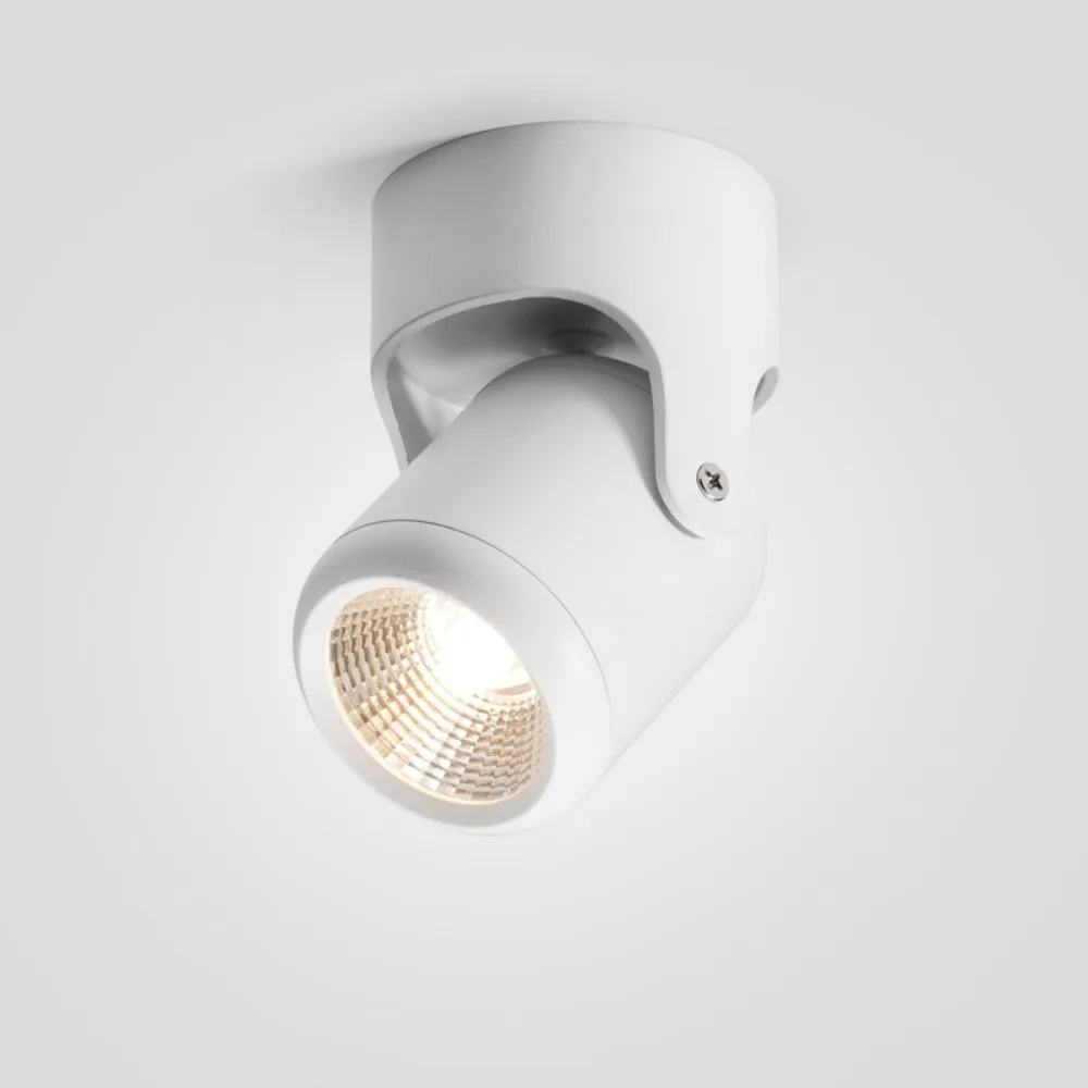 1pcs high quality dimmable Rotating LED Downlights Surface Mounted adjustment COB ac85-265V 10W 15W LED Ceiling Lamp Spot lights