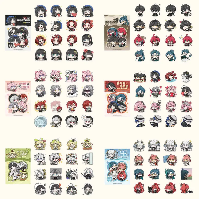 

Sunsyea Wuthering Waves Official Merch Original Authentic Resonator Theme Stickers Set Jinhsi Changli Zhezhi Xiangliyao Jiyan