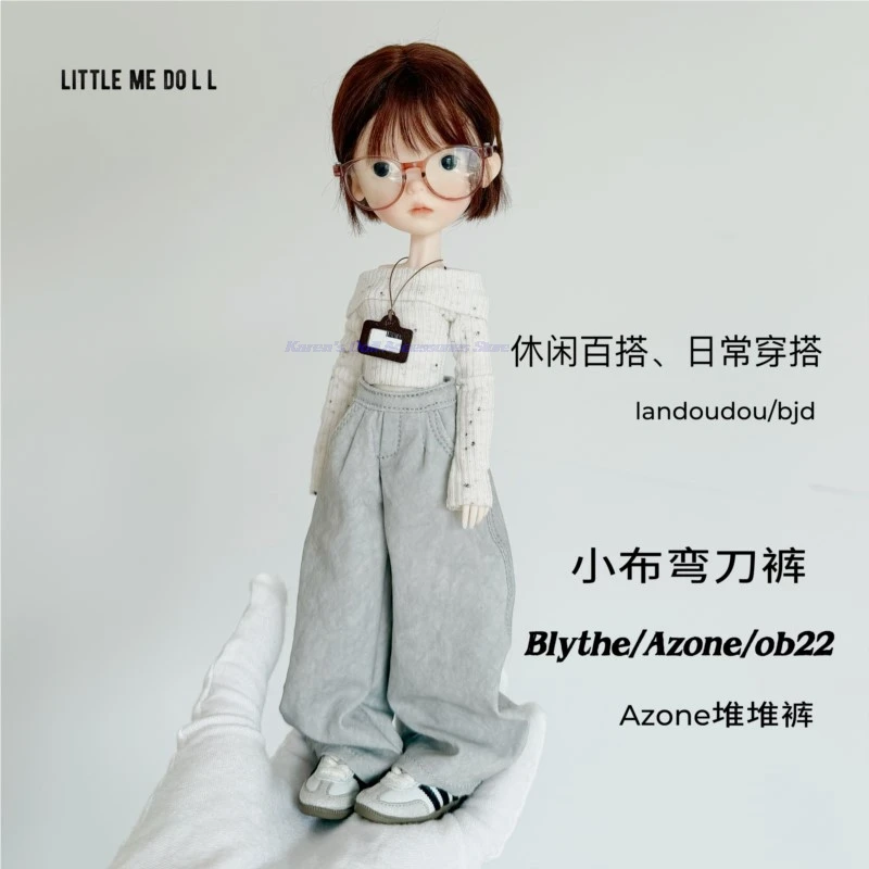 

Модная одежда нового дизайна 2026 для брюк Blythe с изогнутыми ножами, ворсовые брюки для AZONE/OB22/OB24/BLYTHE