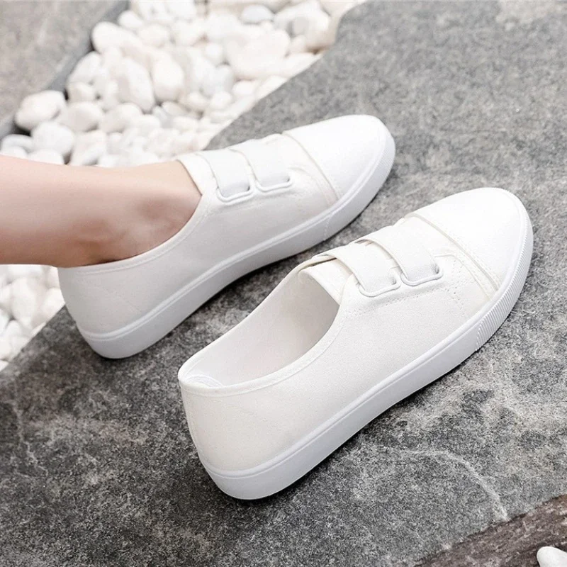 Women's Loafers Lightweight Non-slip Sneakers Comfortable Solid Colour Round Head Vulcanised Shoes Zapatilla Deportiva Mujer