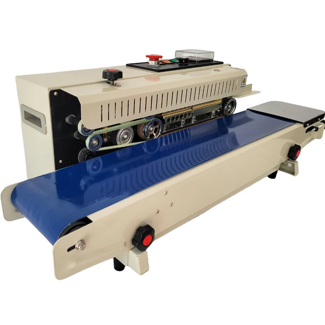 

Automatic Continuous Sealing Machine Food Sealer Horizontal Auto Impulse Sealer Machine Plastic Sealer Cartons Seal 13m/min