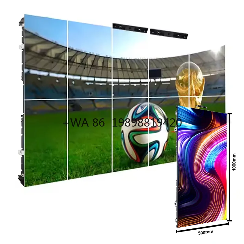 P3.91 Portable Stage Background Rental LED Large Screen Outdoor LED Display Events Screen IP65/IP67 Brightness 2-Year Warranty