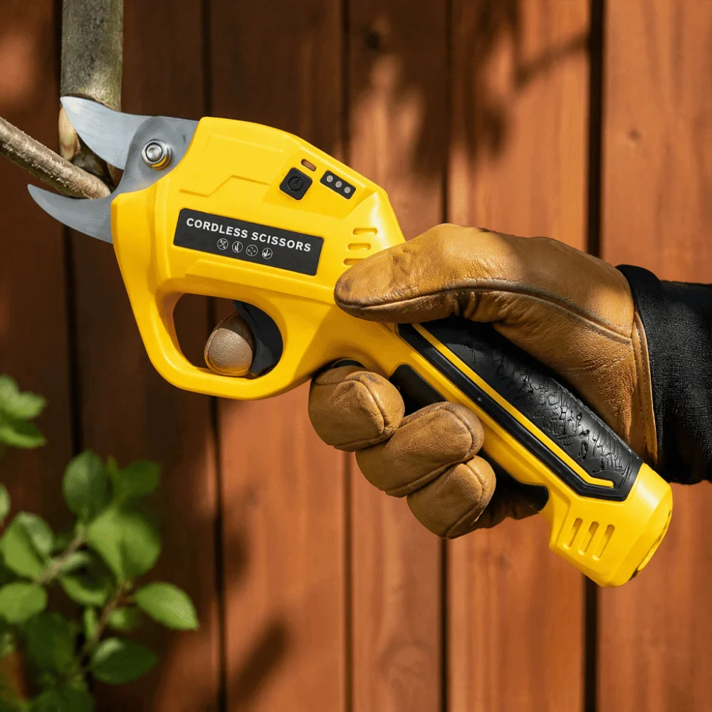 Rechargeable Electric Pruning Shears Heavy‑Duty Li‑ion Battery Electric Pruner Cordless 30Mm Cutting Handheld Pruner