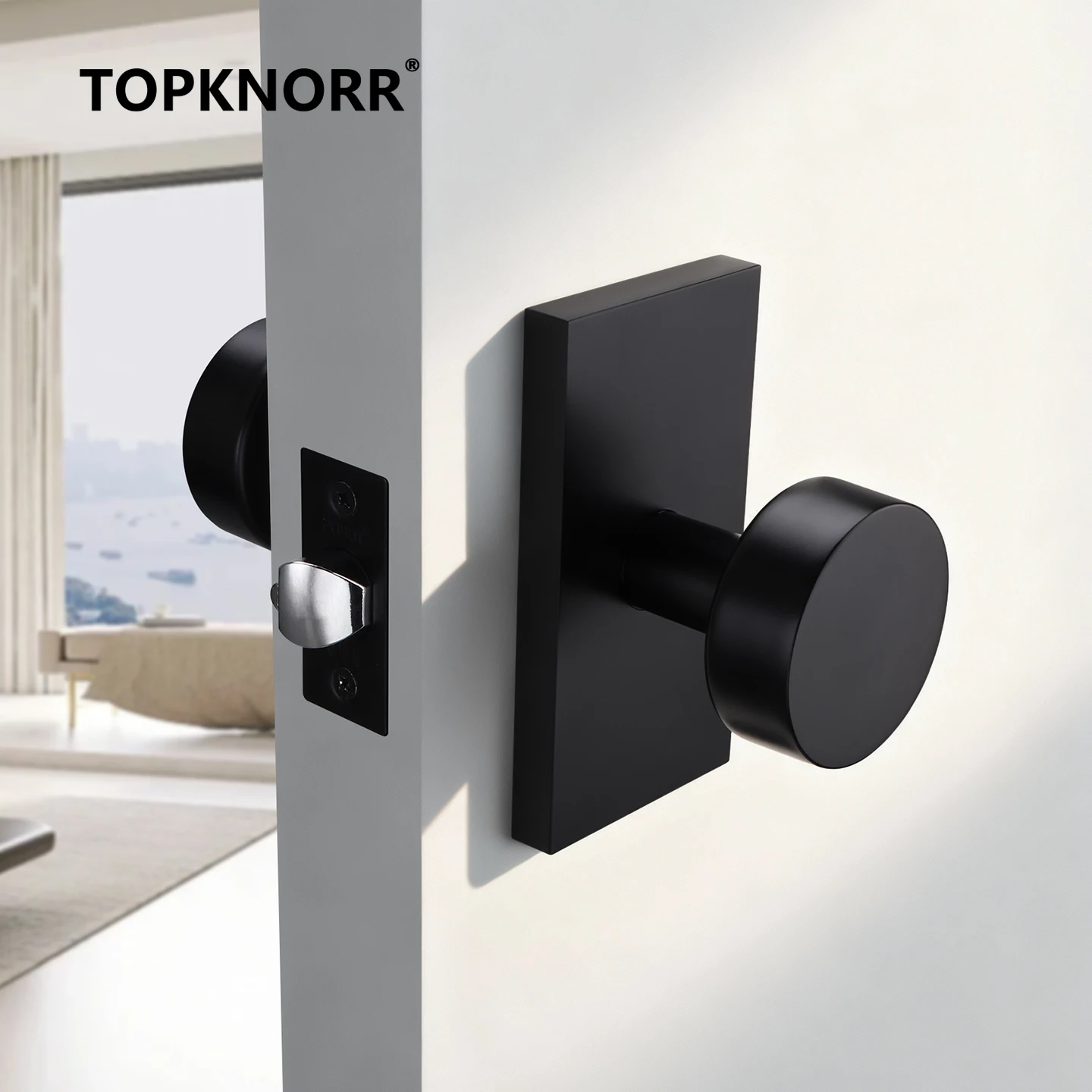 Amerikaans deurslot Huishoudelijk sleutelloos badkamerdeurslot Zinklegering Effen kogelslot Driepolig badkamerslot Binnendeuren Poort