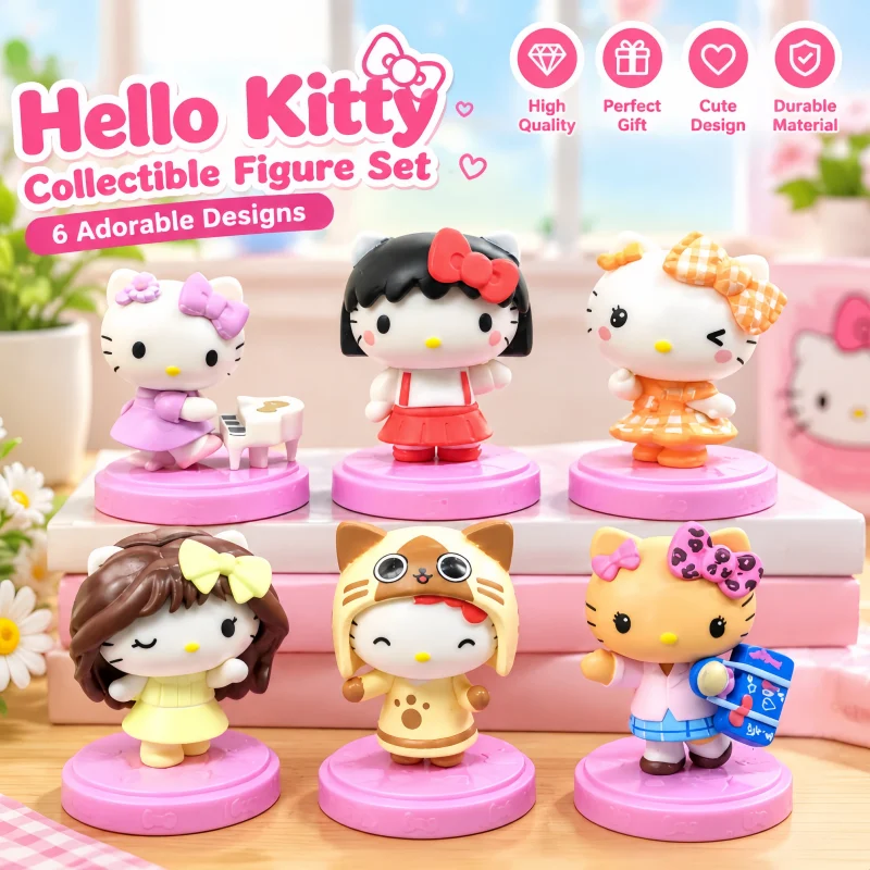 High Quality In Stock Cute Kitty Cat Versatile Styling Series Blind Box KT Cats Phone Case Hanging Decoration Surprise Fans Gift