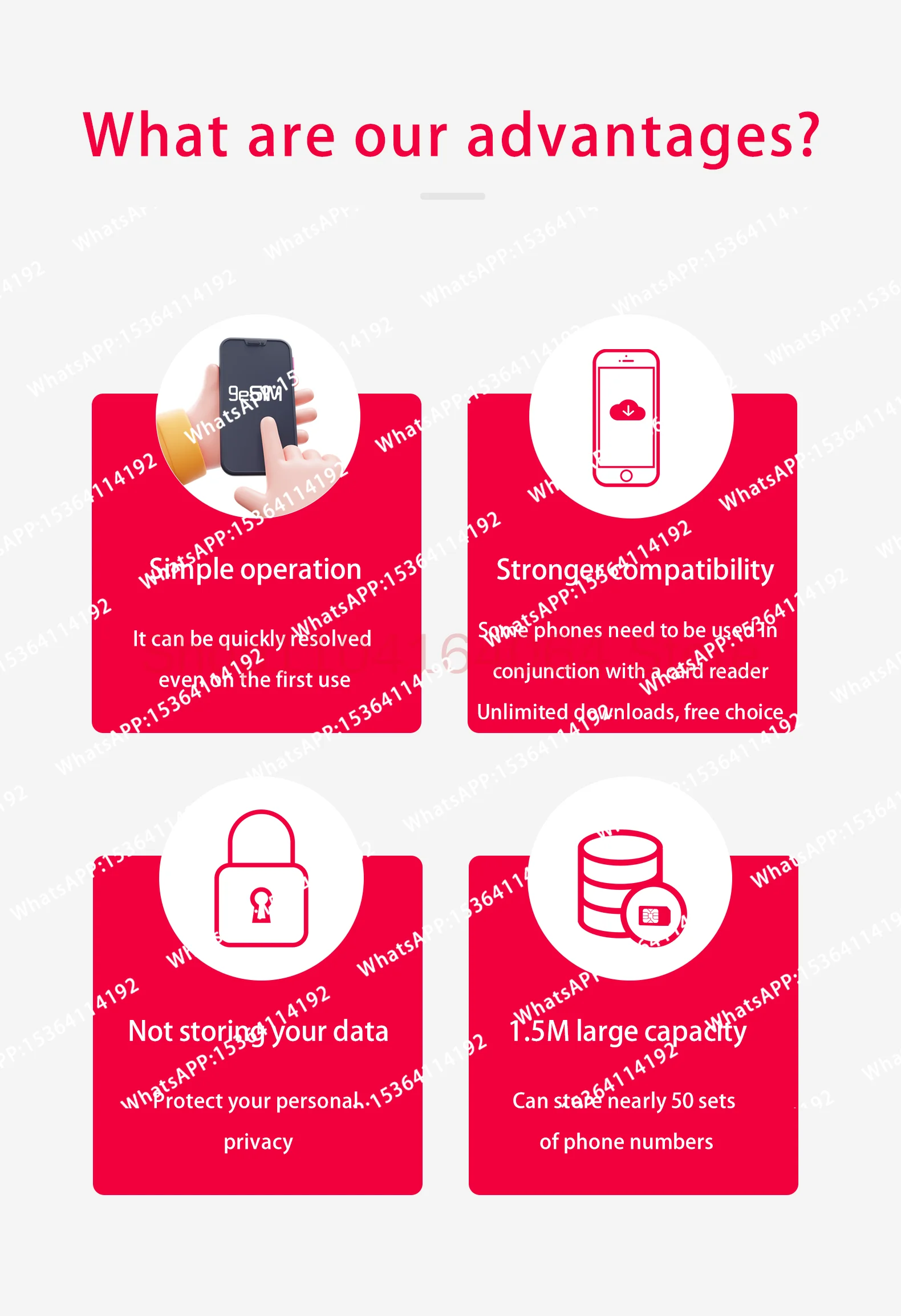 V3 Compatible with Android and IOS IPhone, with Switchable Number Management Function on IOS