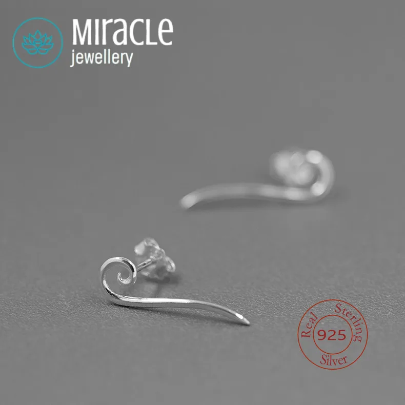 Miracle Sterling Silver 925 Swordsmanship Pure Silver S925 Fashion Abstract Suitable For Girl Earrings Birthday Gift