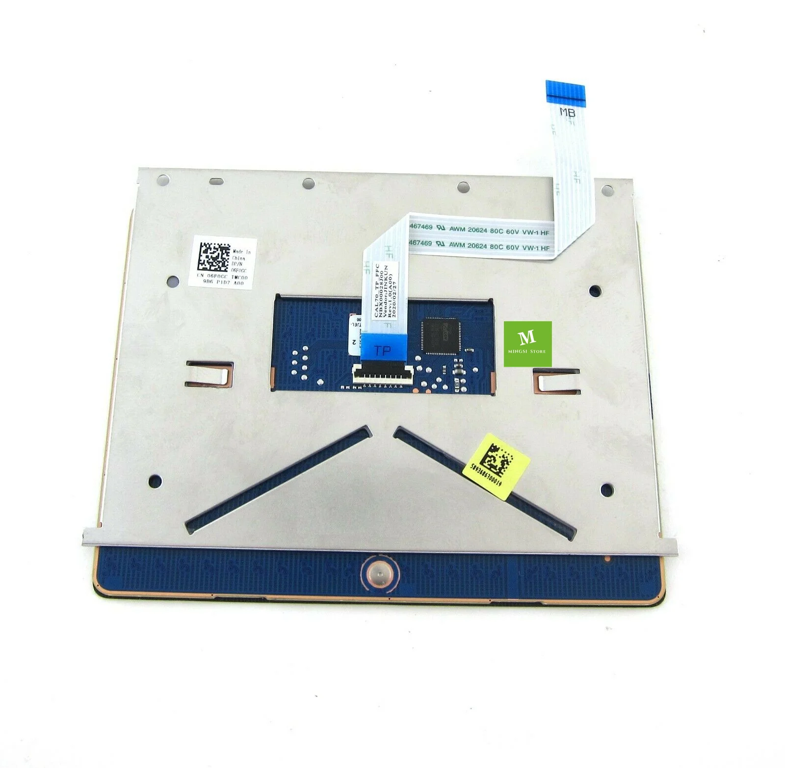 Imagem -02 - Genuíno para Dell Inspiron 15 3590 5570 5575 17 5770 5775 Preto Touchpad Mouse Board w Cabo 6f0gc 06f0gc