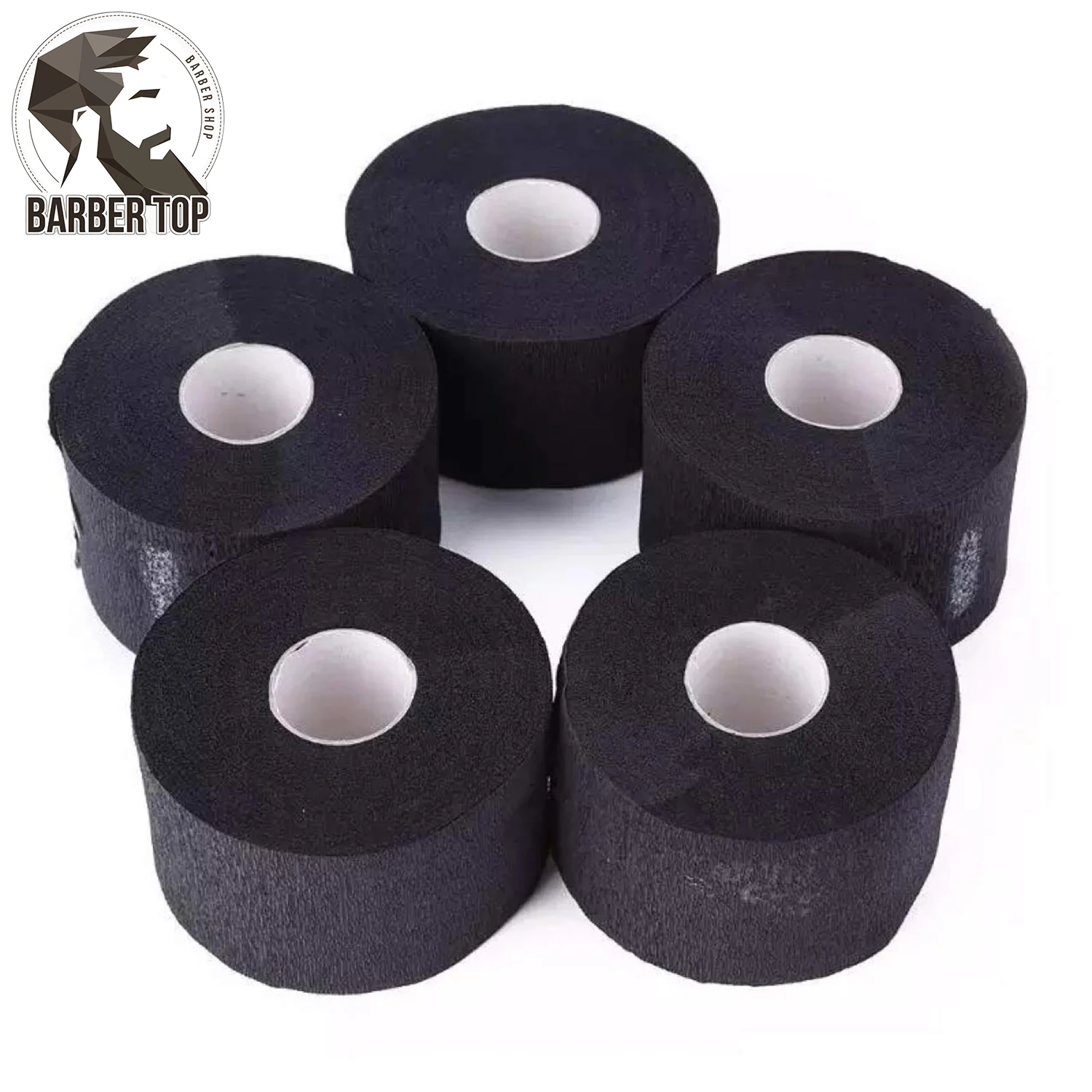 Rollo de papel profesional para el cuello, accesorio negro para peluquería, cubierta de cuellos