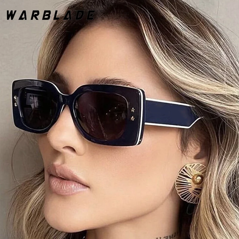 

New Ins Popular Rice Nail Square Sunglasses Women Retro Punk Brand Designer Sun Glasses For Men Travel Driving Shades UV400 Очки