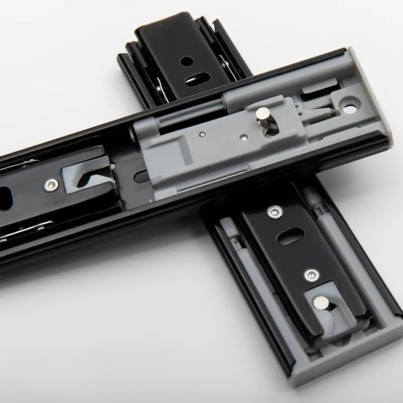 Push Open Furniture Cabinet Drawer Slide Full Extension 6 Inches