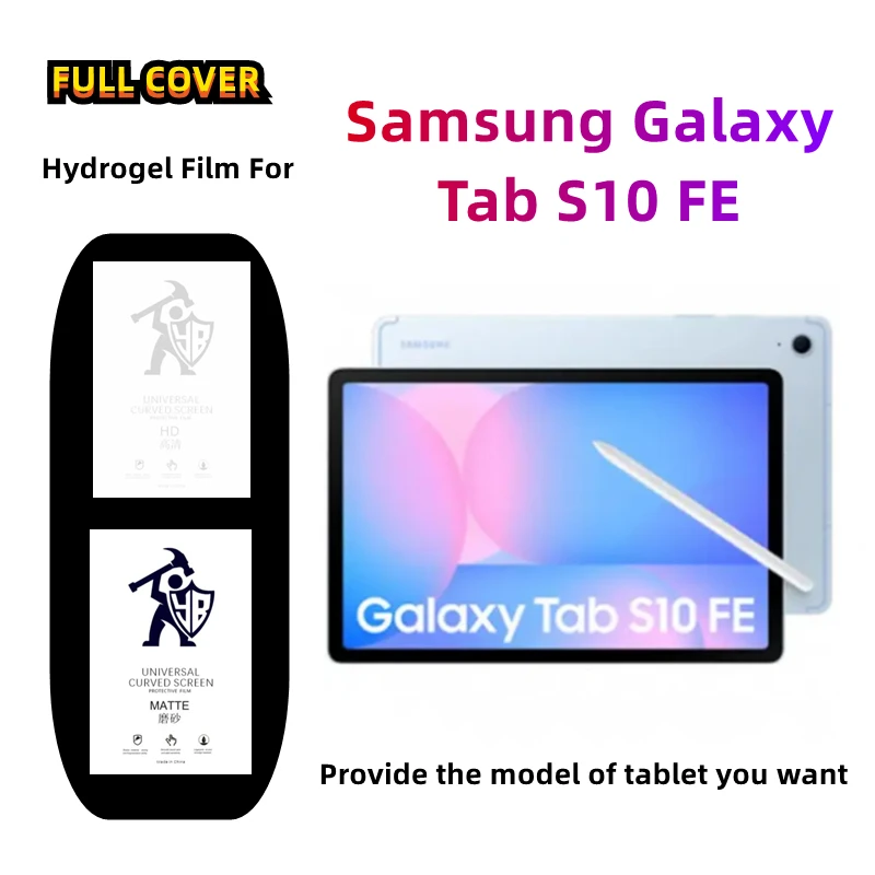

2pcs Matte Tablets Hydrogel Film For Galaxy Tab S10 FE HD Screen Protector For Galaxy Tab S10 FE Anti Spy Protective Film