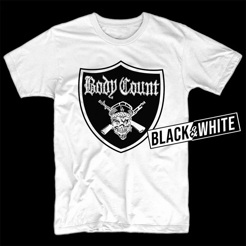Body Count Symbol T-Shirt Short Sleeve Cotton White Men All Size S to 5XL BE937