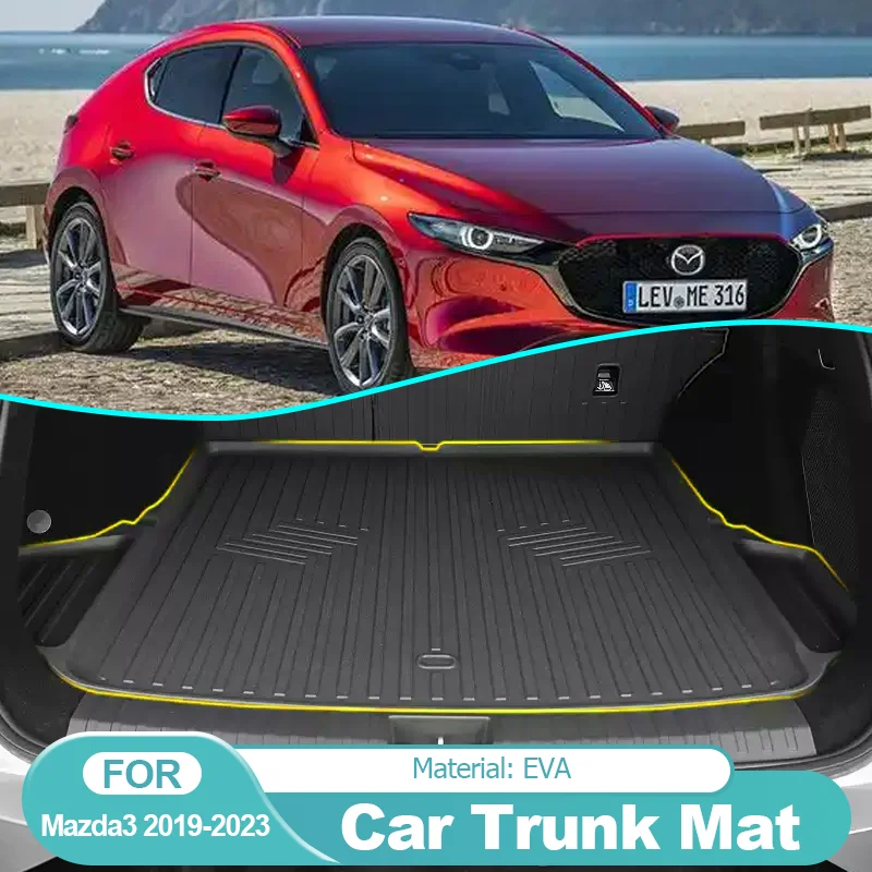 

for Mazda3 Mazda 3 BP MK4 2019~2023 2022 Sedan Car Trunk Mat Boot Cargo Liner Tray Rear Trunk Luggage Floor Carpet Accessories