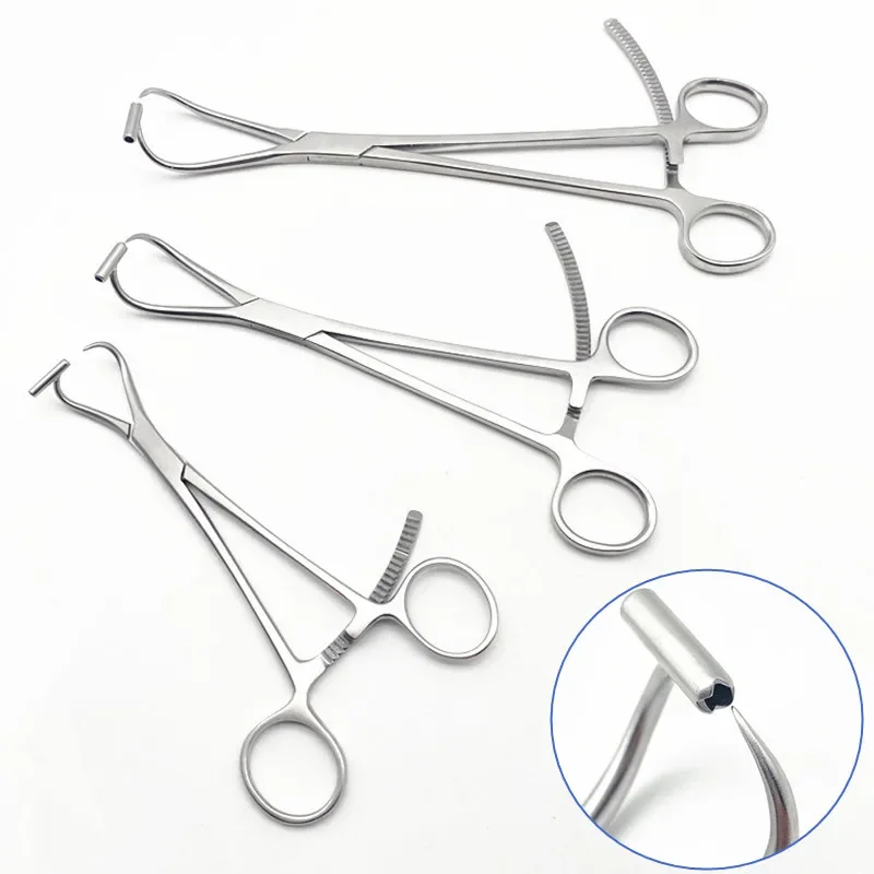 

1PC Orthopedic Reduction Forceps with Guide Hole Pointed Reduction Forceps Kirschner Wire Needle Guider Orthopedic Instrument