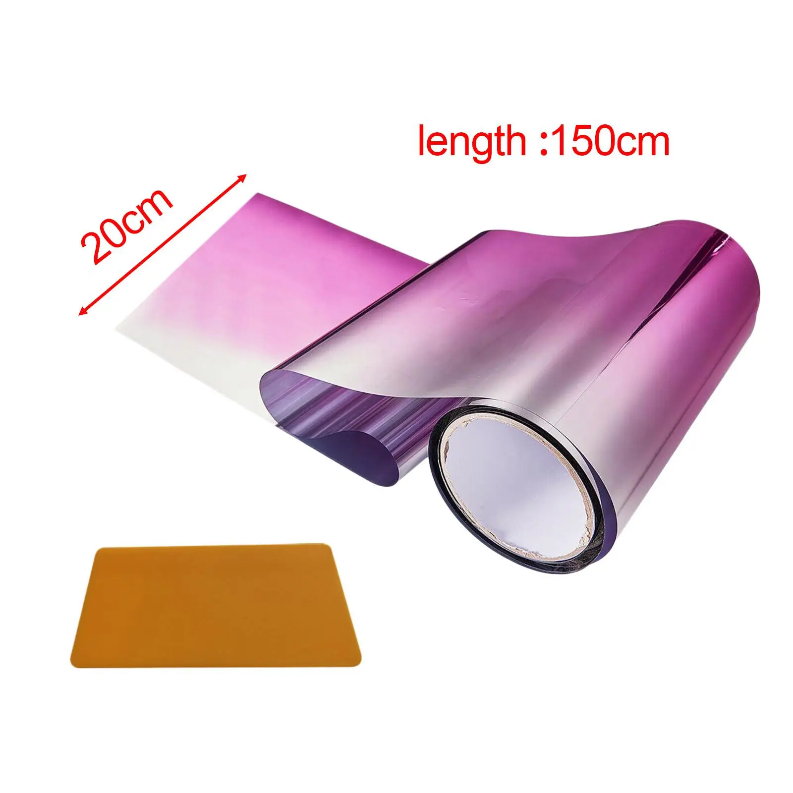 2xCar Window Sun Visor Strip Tint Film with Scraper Windshield Sun Visor Strip