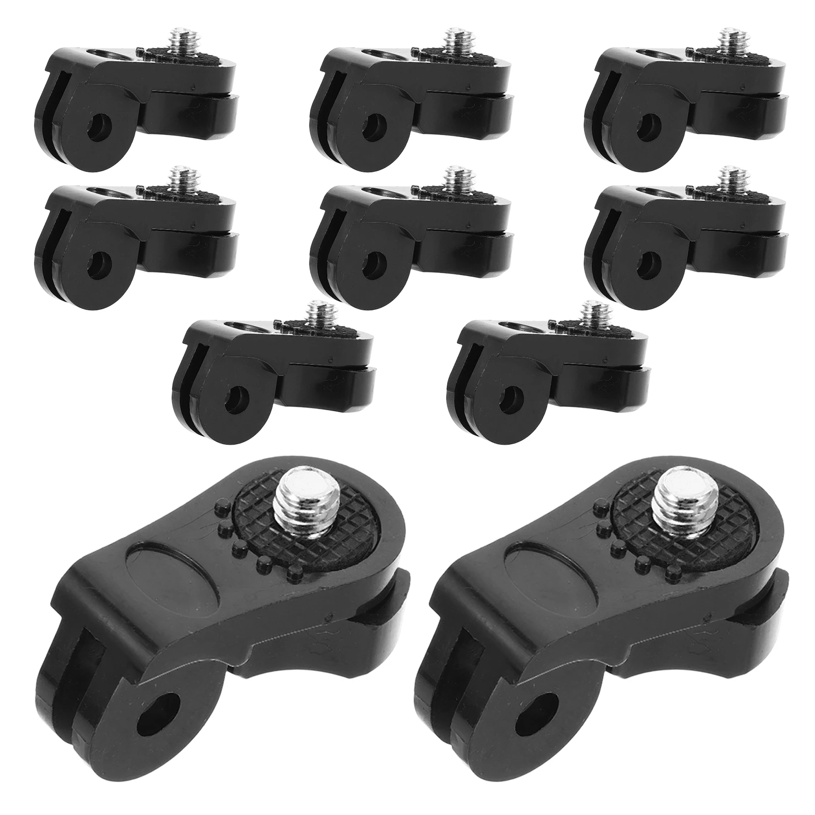 

10pcs Camera Mount Adapter Screw Tripod Ball Nose Abs Clamp Versatile Compatibility Secure Stable Dual
