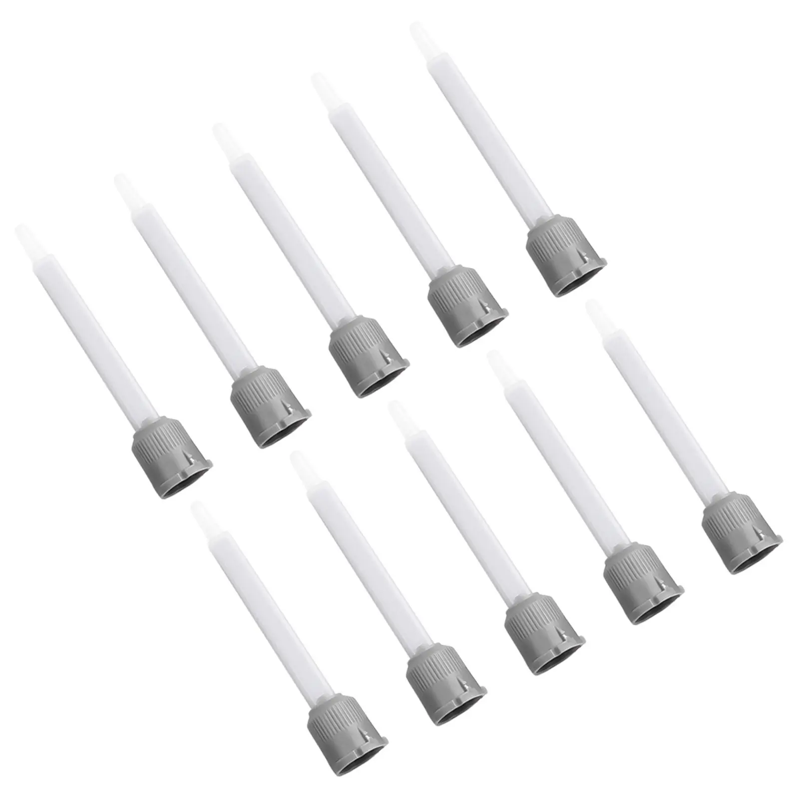 10PCS Static Mixer Nozzles Kit 91mm Length Flat Adhesive Mixing Tube Nozzle 1:1 For Pipe Current For Metal Wood Masonry Adhesive