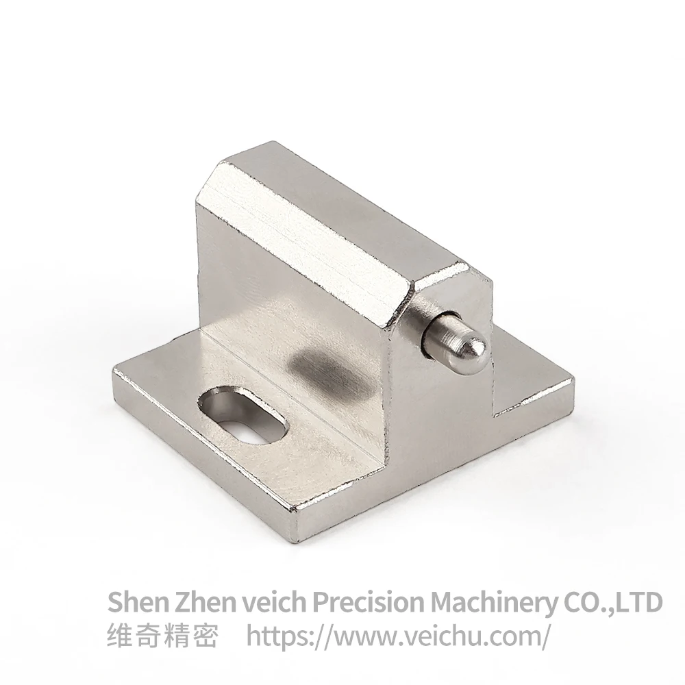 Flange Type Spring Plunger Slider Plunger Carbon Steel Nickel -plated Press Fit Round head Hight: 10/15/20mm