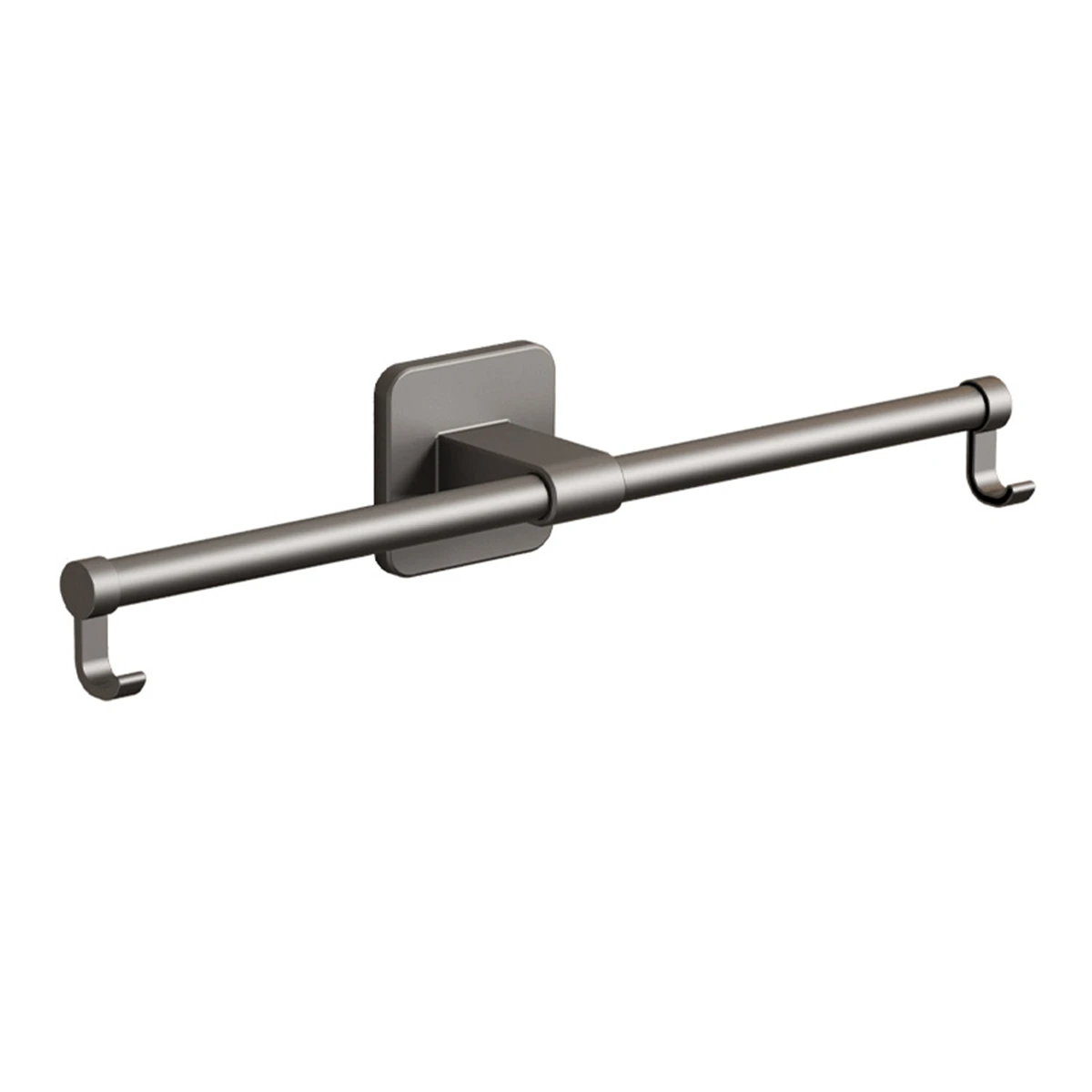 Toallero de baño Toallero de cocina autoadhesivo No requiere perforación Ajustable 30/40/50 cm Acabado cromado Gris
