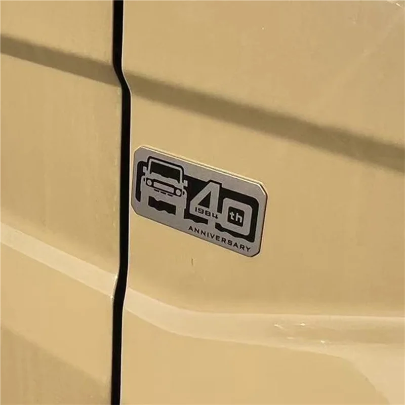 40Th Anniversary Emblem Sticker Fuel Tank Cover Set For Toyota Land Cruiser 70 Series LC76 LC79 LC78 LC75 Accessories view 2