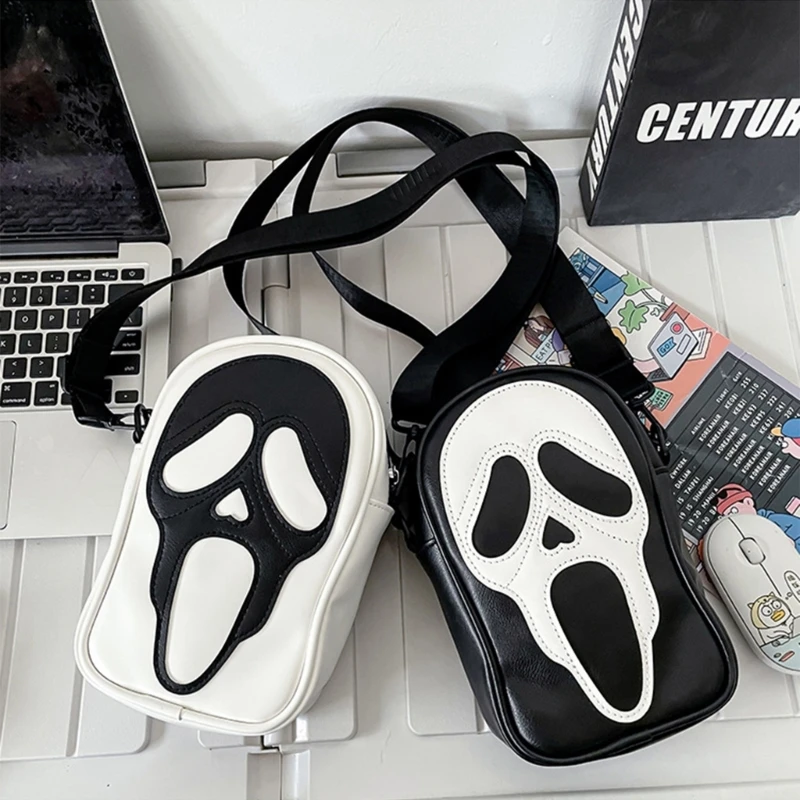 Modna torba na co dzień Torba na ramię Torby Crossbody dla chłopca Dziewczyna Torba GhostFaced E74B