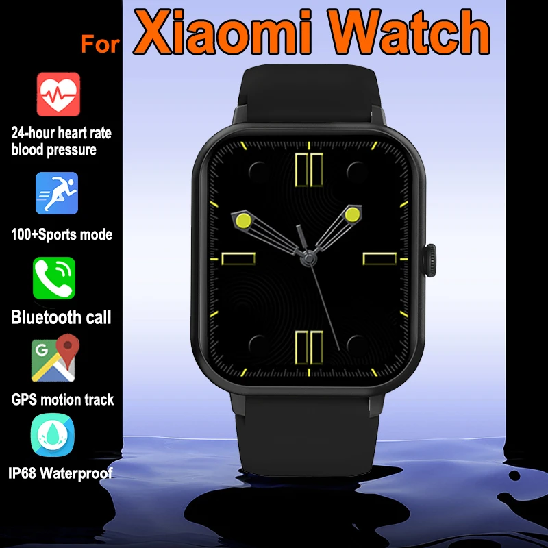 Новые умные часы для мужчин и женщин, AMOLED-дисплей, пульсометр, Bluetooth-вызов, 100 + спортивные GPS-треки, IP68, водонепроницаемые умные часы для Xiaomi