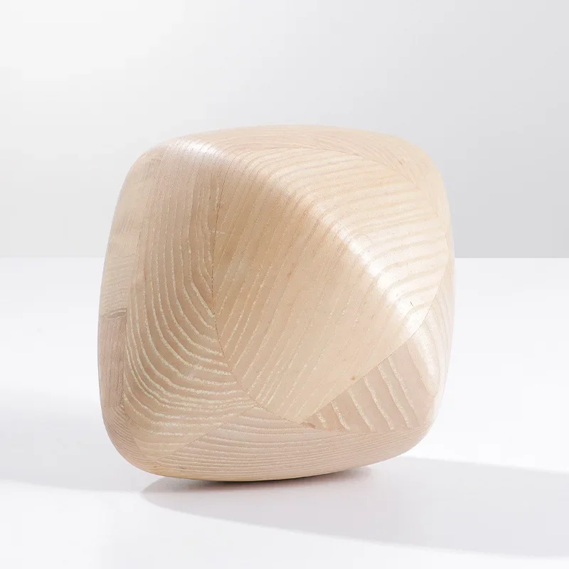 Simple Modern Matte Solid Wood Desktop TV Cabinet Crafts Ornament Model Room Home Furnishing