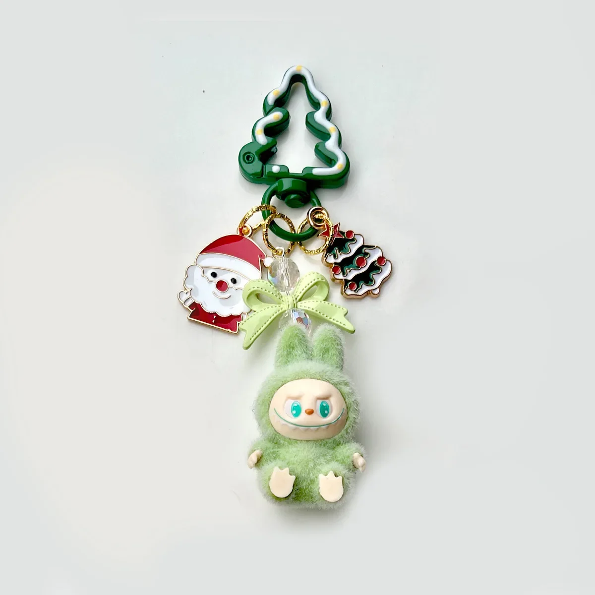 

Keychain for Labubu Keychain Vinyl Cute Grain Baby Walk Bag Mobile Pendant Pendant Keychain Gift Charms Gift Christmas Gift