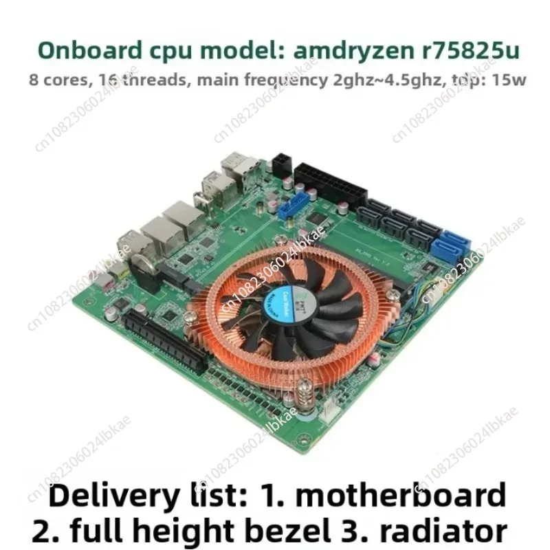 

Ультратонкая материнская плата AMD Ryzen R7 5825U 17*17 mini itx, промышленная материнская плата NAS, подходящая для мягкого маршрутизатора AIO