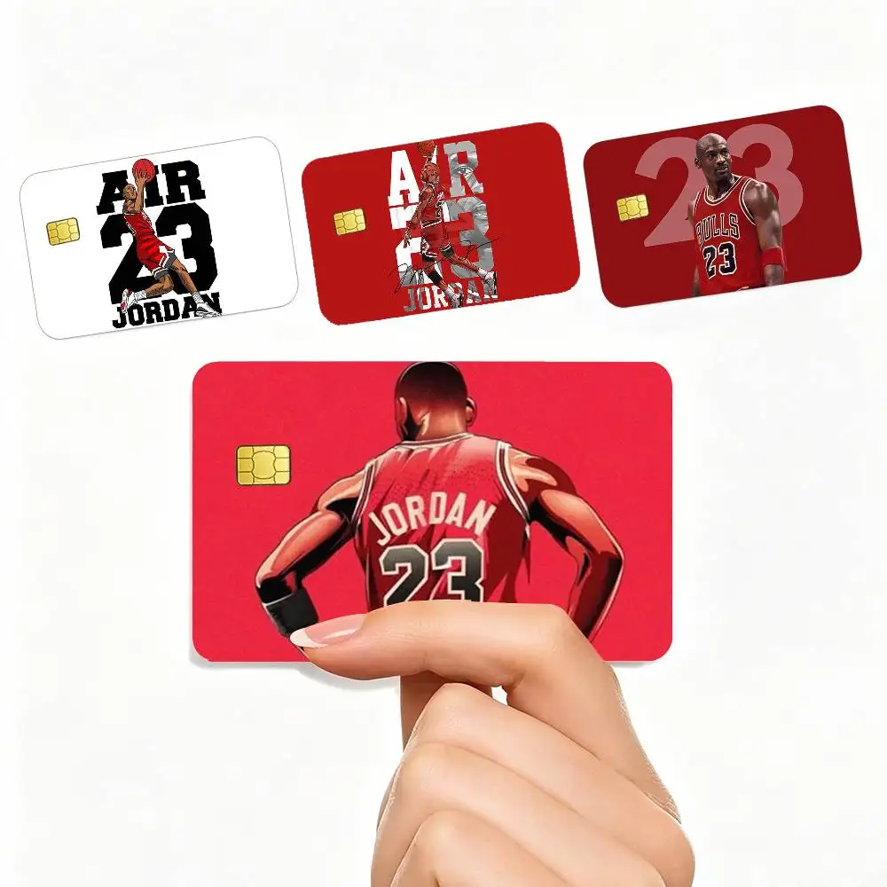 COOL Basketball Michael J-Jordan  4pcs 1Set Card Stickers Small Waterproof Chip 4PCS Card Sticker Anti-Scratch