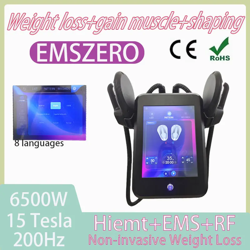 Portable EMS body shaping treatment professional shaping 6500W fat reduction fitness EMSZERO beauty device factory direct sales