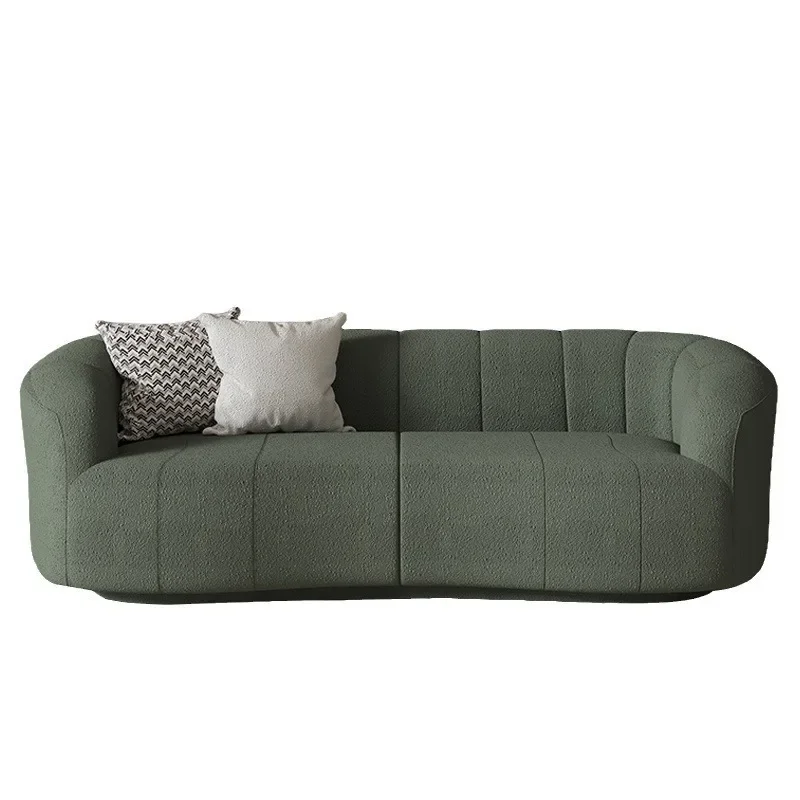 Nordique, luxe léger, laine d'agneau, canapé, magasin de vêtements