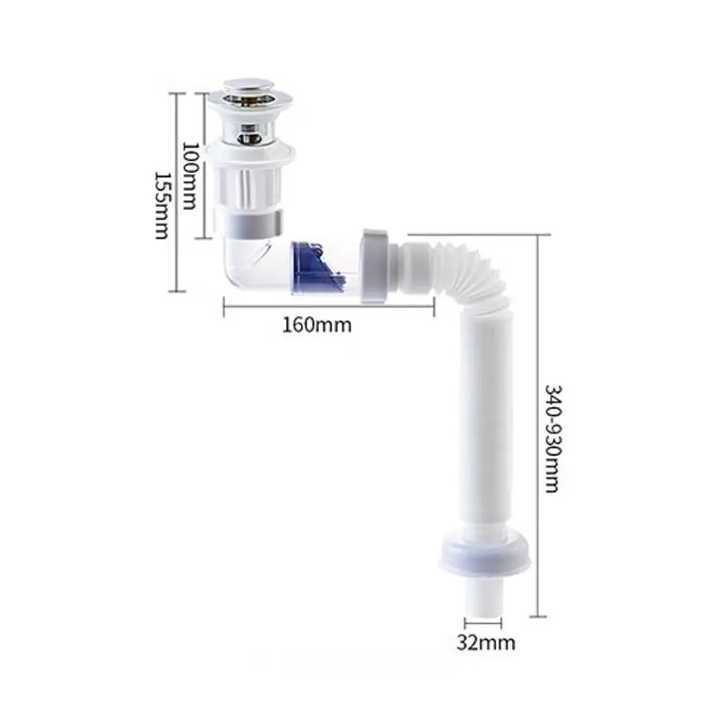 Flip-Top Waschbecken Abfluss Anti Verstopfung Einziehbare Kreuz Abfluss Fallrohr Anti-Geruch Flexible Abflussrohr Küche Bad Zubehör