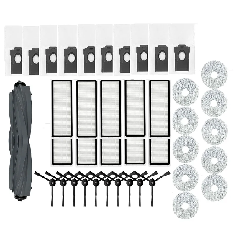 Para dreame l10s plus rll42sd mop almofada saco de pó peças reposição para robô aspiradores-A77G